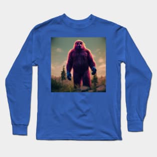 Dope Sasquatch in Nature Long Sleeve T-Shirt